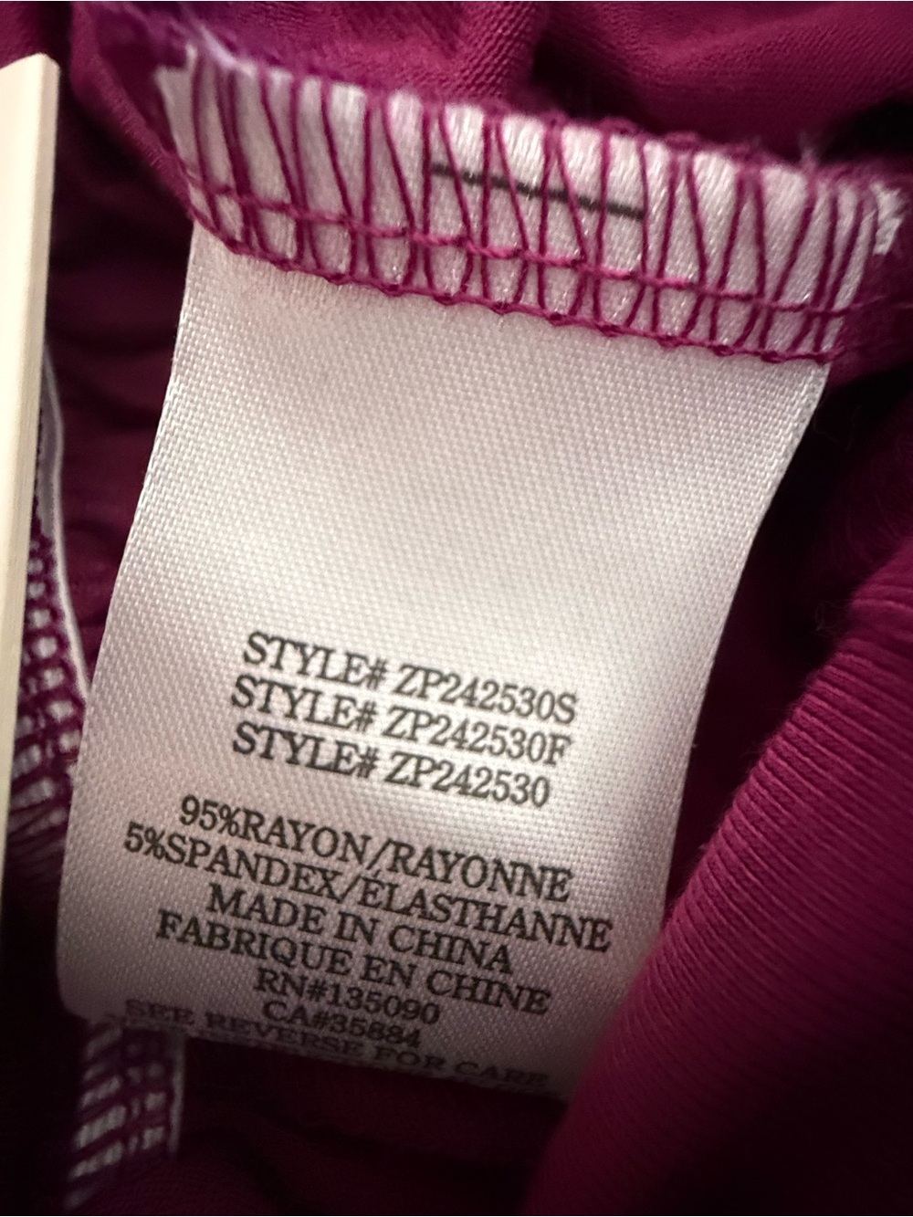 Z Supply NWT‎ Roz Jumpsuit Magenta Fushia Spaghetti-Strap Wide-Leg Goucho L - Picture 8 of 9